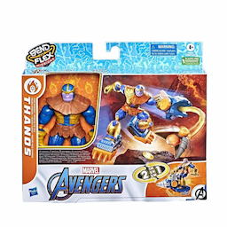 Marvel Avengers Thanos Fire Mission Bend and Flex Figure, 6-inch scale bendable toy for kids ages 4 and up.