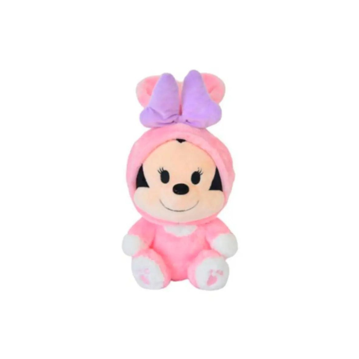 Our cherished mascot, Minnie Mouse, appears in this adorable 10-inch plush toy as a charming rabbit. Any Disney fan will be delighted and joyful when they receive this cuddly toy. Ages three and up are appropriate.