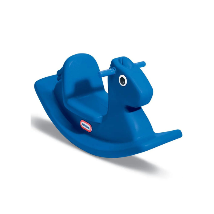The Rocking Horse Blue Children's Toy is designed in bright blue color with soft corners and edges. Children will learn balance and coordination. This classic horse is perfect for young children to make fun around the house.